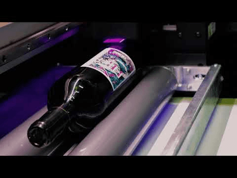 Wine bottle printing