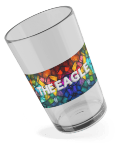 direct-to-shape printing on glass cups with customised graphics