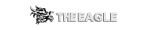 Logo The Eagle con aquila stilizzata bianca su sfondo nero, brand legato alla stampa industriale