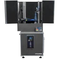 V-PLASM system for plasma treatment on cylindrical surfaces with digital control